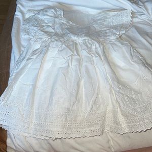 Bonpoint White Embroidered dress